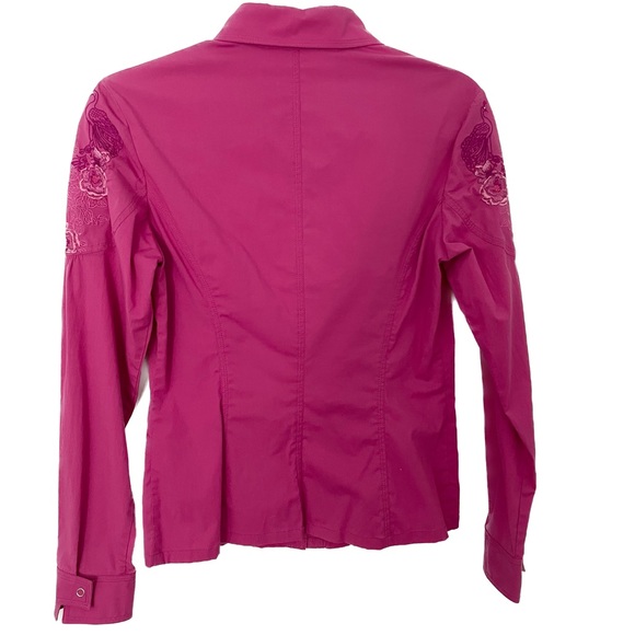 Pink Embroidered Long Sleeve Shirt - Picture 2 of 14